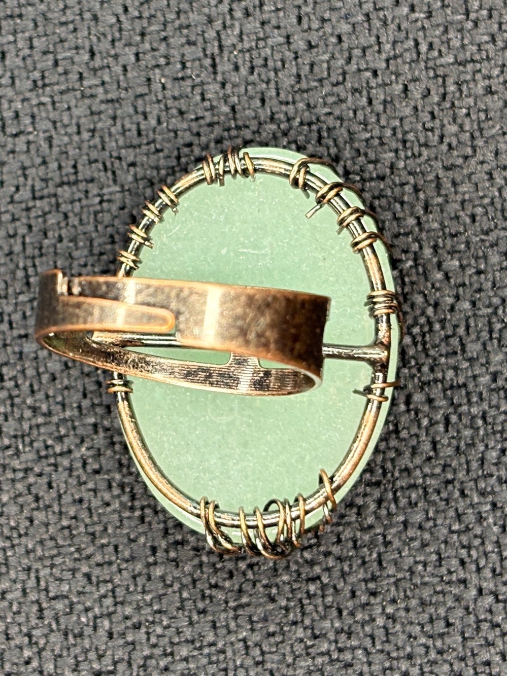 Handcrafted Green Tree of Life Ring - Picture 5 of 9